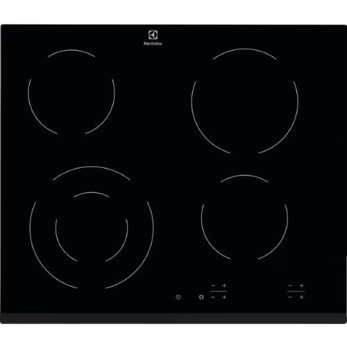 Placa de Vitrocerâmica Electrolux Placa vitrocerâmica EHF6241FOK de 4 zonas e 60 cm | Elétrica | 59 cm | 4 Zonas | Preto Online Hot Sale