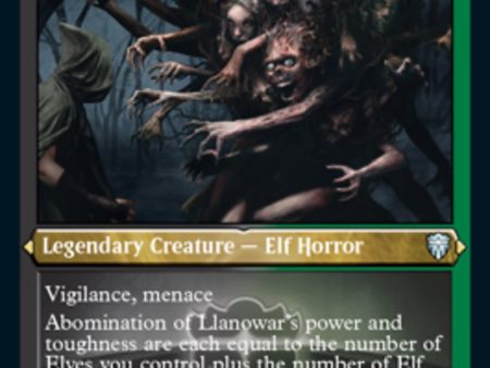 Abomination of Llanowar (Etched) [Commander Legends] on Sale