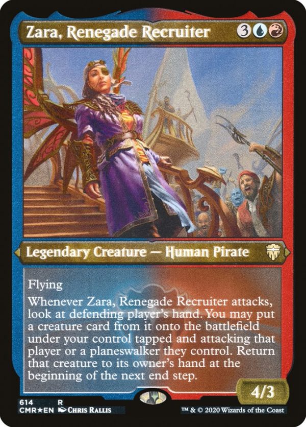 Zara, Renegade Recruiter (Etched) [Commander Legends] For Cheap