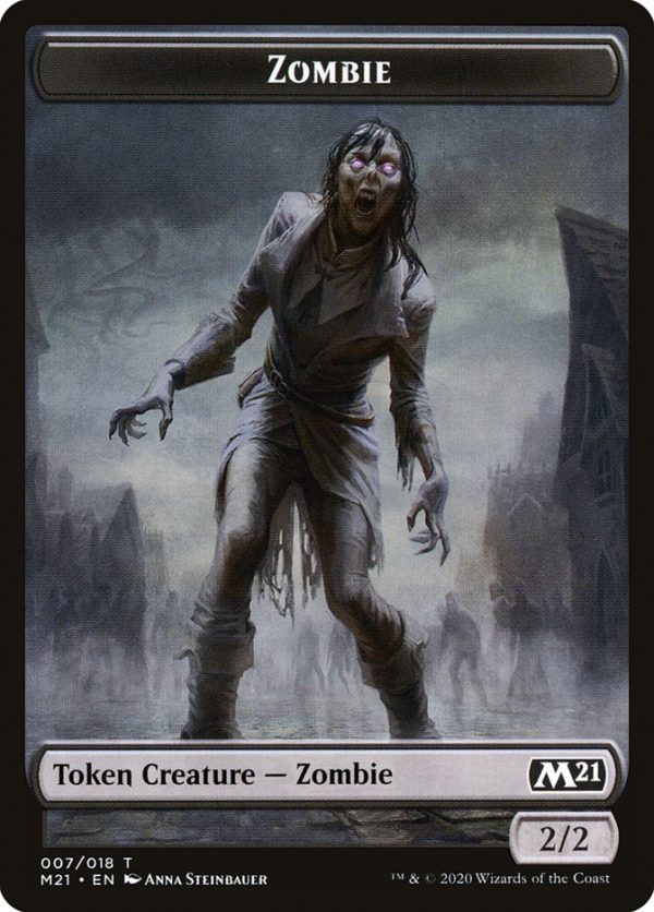 Zombie Token [Core Set 2021 Tokens] Hot on Sale